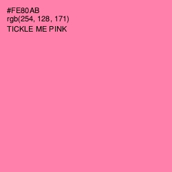 #FE80AB - Tickle Me Pink Color Image